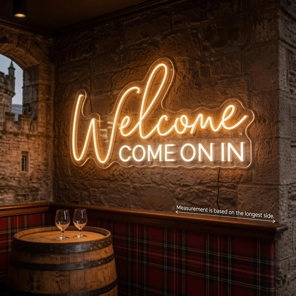 Welcome Business LED Neon Sign - 04 Size Image