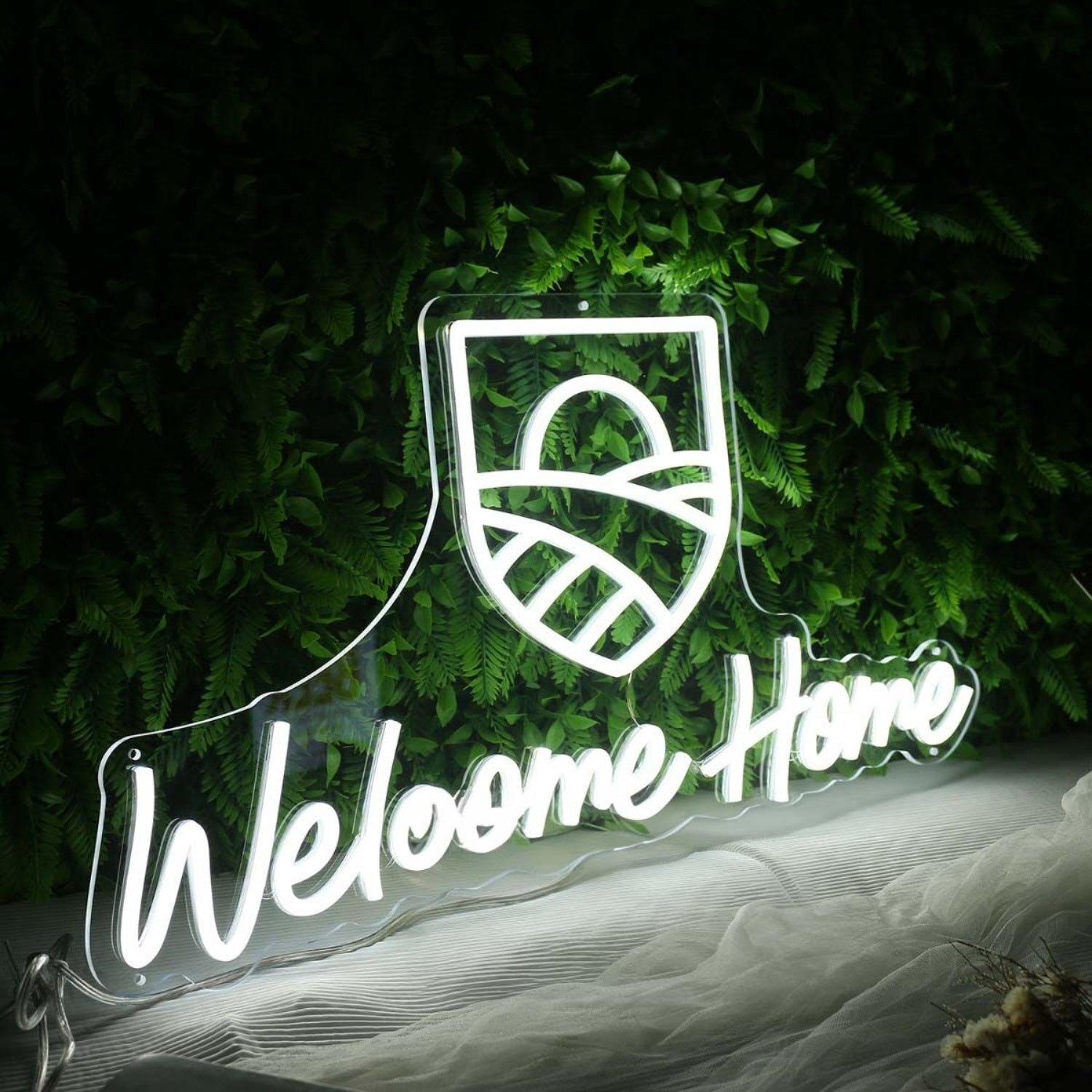 Welcome Home White Led Neon Sign - Shineneon