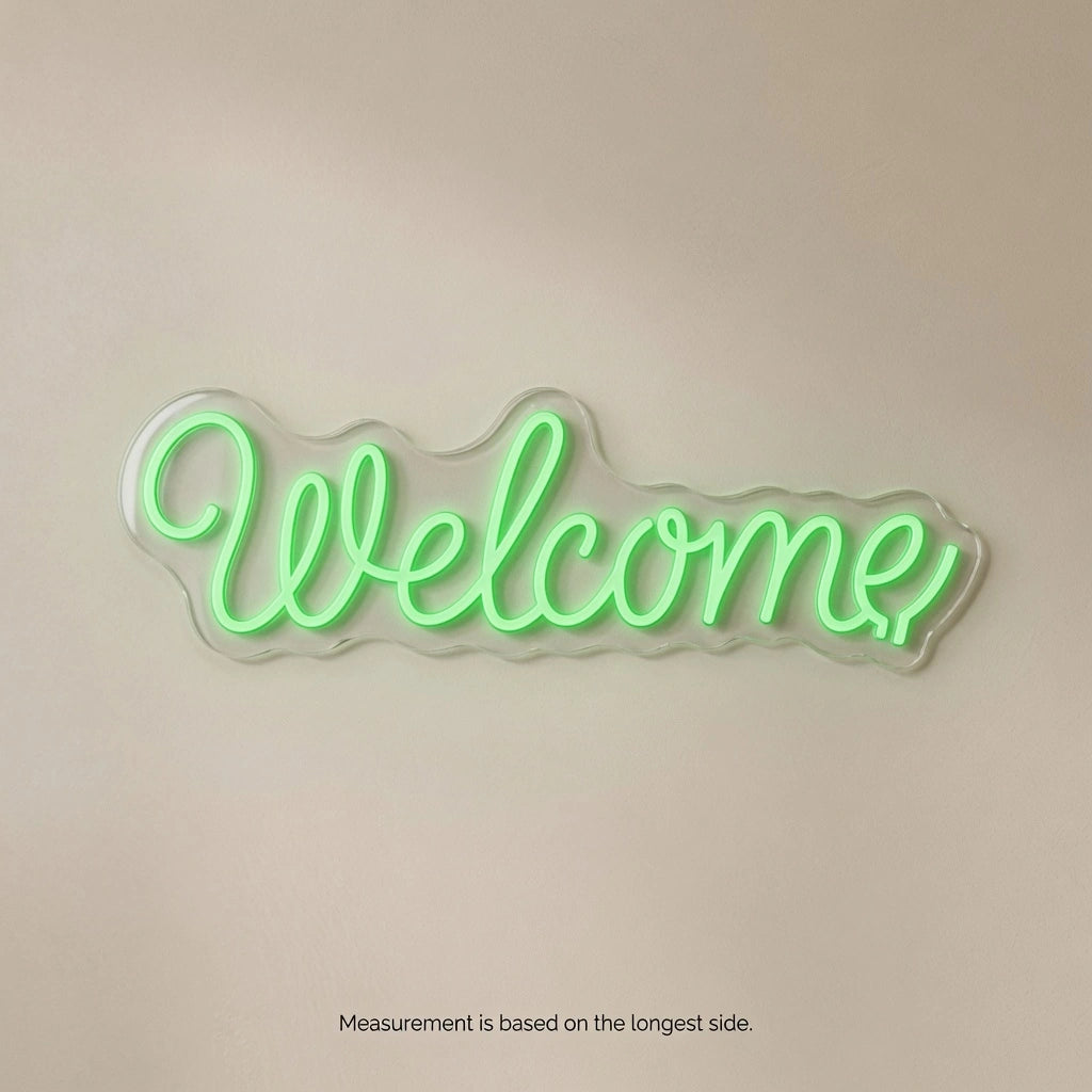 Welcome LED Neon Sign Wall Neon Sign - 04 Size Image