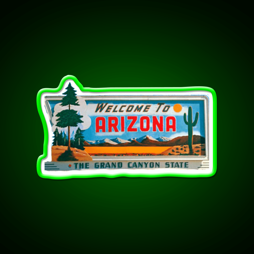 Welcome To Arizona Welcome Led Neon Sign Open Sign Home Art Rgb Color - Shineneon