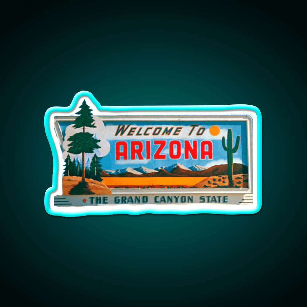 Welcome To Arizona Welcome Led Neon Sign Open Sign Home Art Rgb Color - Shineneon