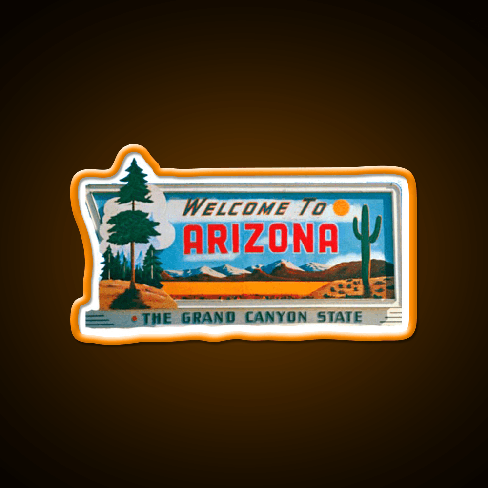 Welcome To Arizona Welcome Led Neon Sign Open Sign Home Art Rgb Color - Shineneon