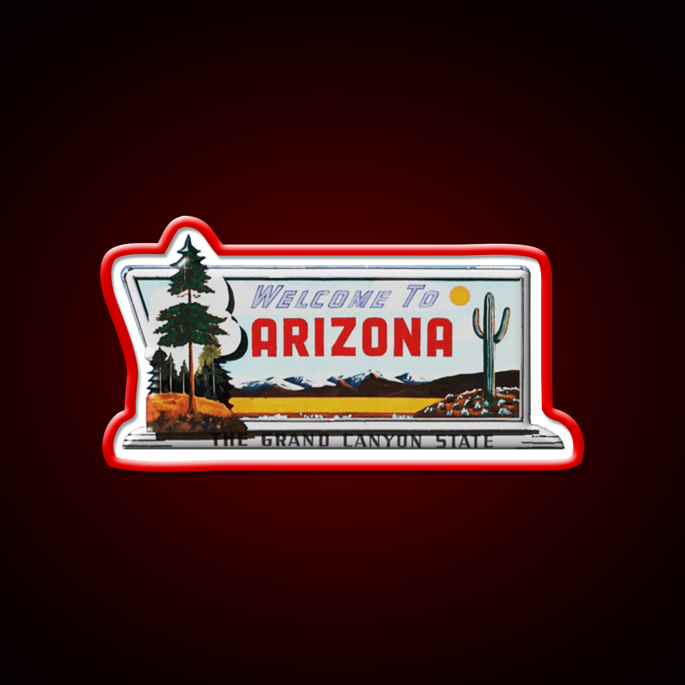 Welcome To Arizona Welcome Led Neon Sign Open Sign Rgb Color - Shineneon