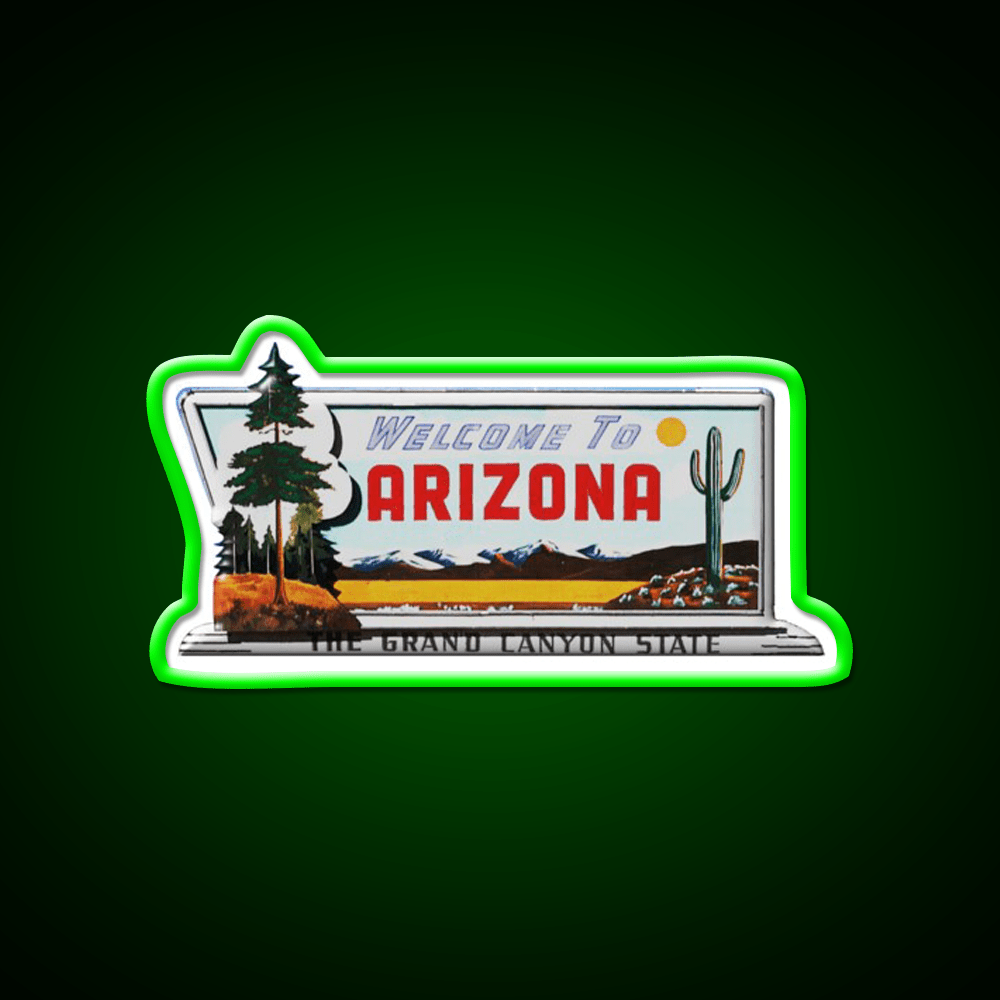 Welcome To Arizona Welcome Led Neon Sign Open Sign Rgb Color - Shineneon