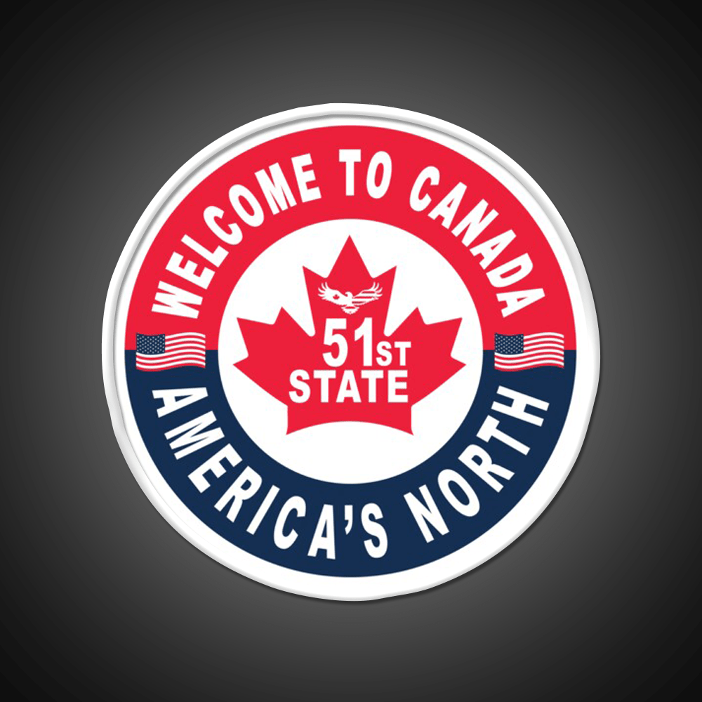 Welcome To Canada Americas 51St State Welcome Led Neon Sign Open Sign Rgb Color - Shineneon