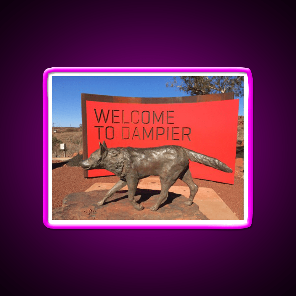 Welcome To Dampier Welcome Led Neon Sign Open Sign Rgb Color - Shineneon