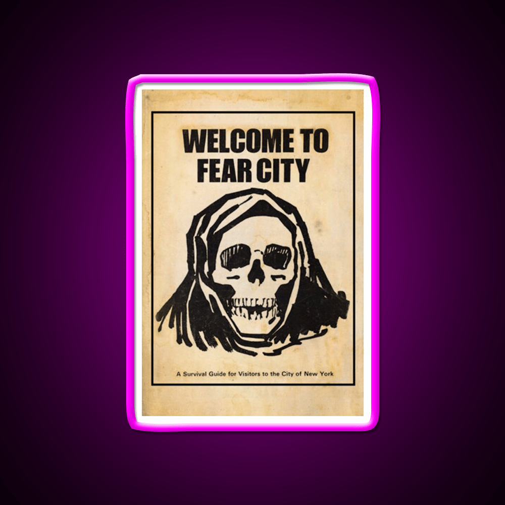 Welcome To Fear City Welcome Led Neon Sign Open Sign Rgb Color - Shineneon