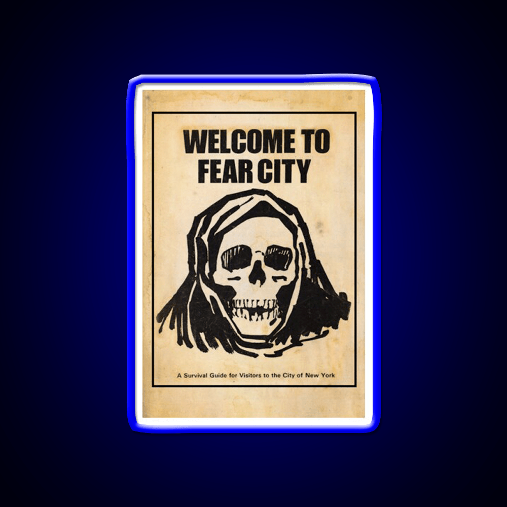 Welcome To Fear City Welcome Led Neon Sign Open Sign Rgb Color - Shineneon