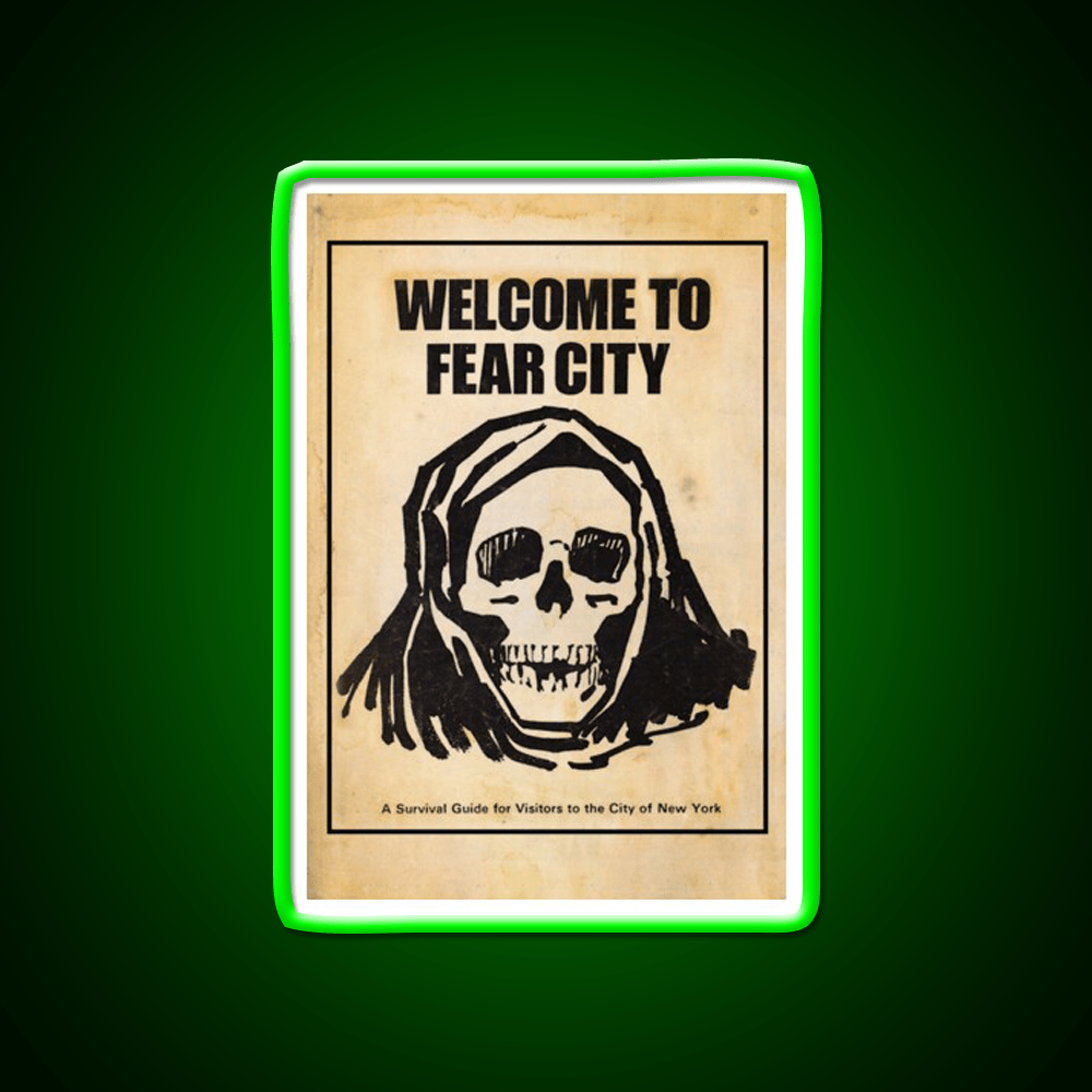 Welcome To Fear City Welcome Led Neon Sign Open Sign Rgb Color - Shineneon