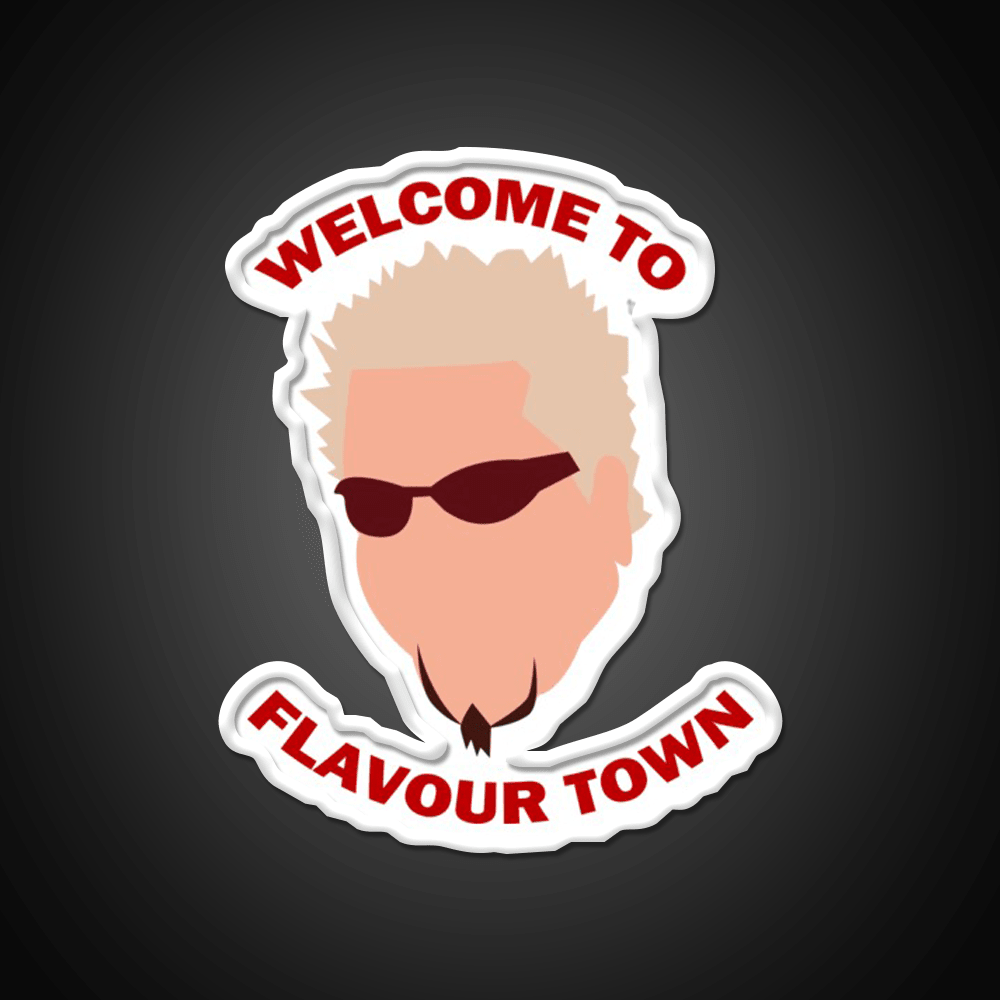 Welcome To Flavour Town Welcome Led Neon Sign Open Sign Rgb Color - Shineneon