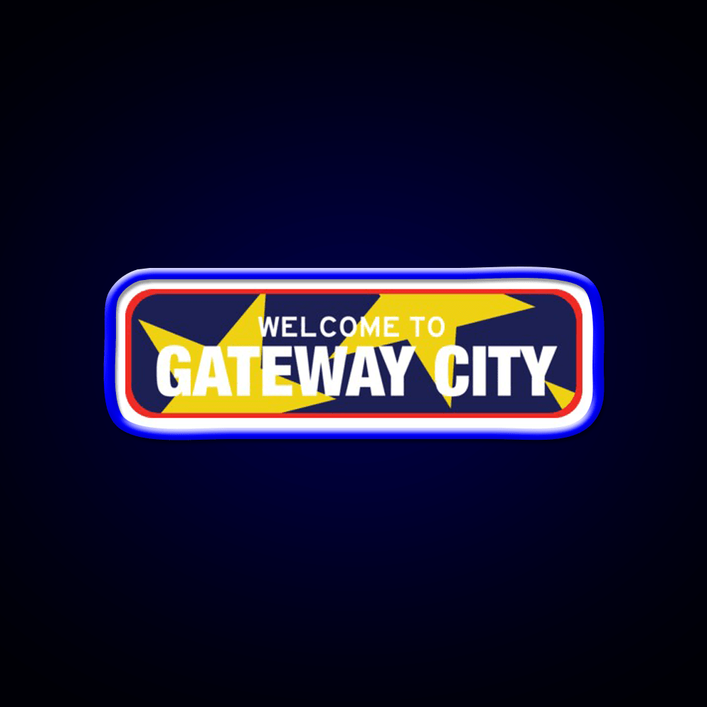 Welcome To Gateway City Welcome Led Neon Sign Open Sign Rgb Color - Shineneon