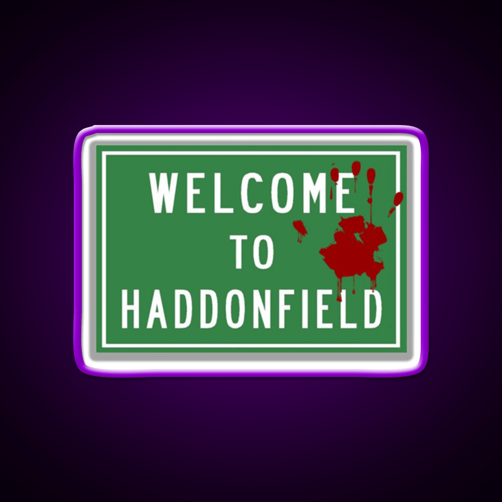 Welcome To Haddonfield Welcome Led Neon Sign Open Sign Rgb Color - Shineneon