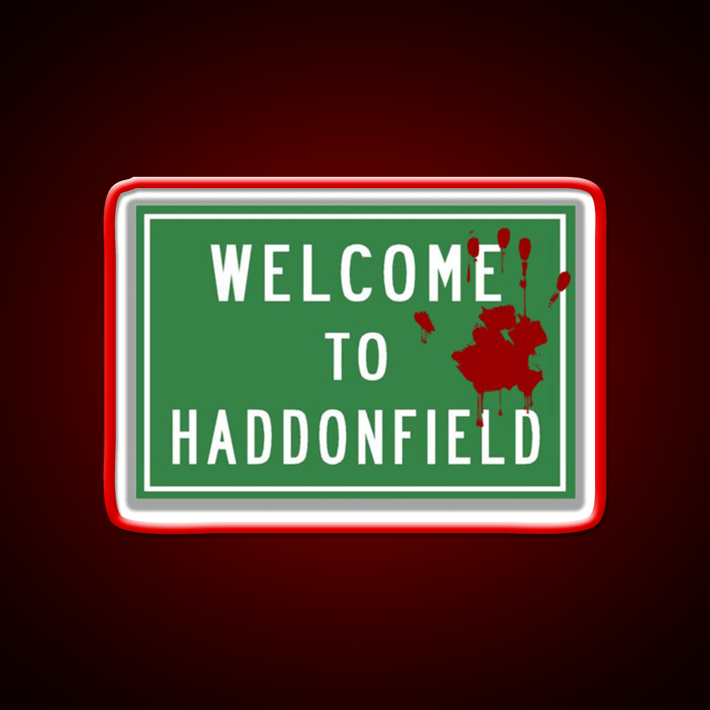 Welcome To Haddonfield Welcome Led Neon Sign Open Sign Rgb Color - Shineneon