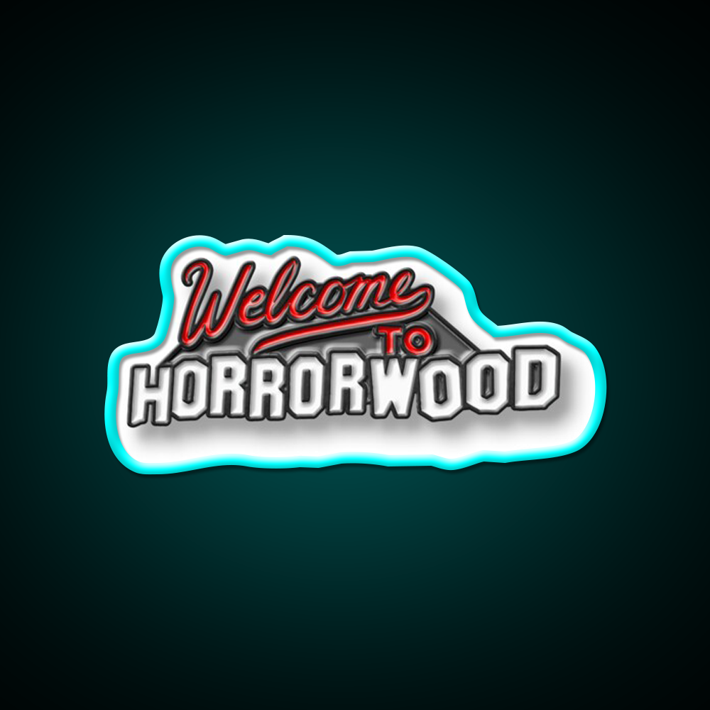 Welcome To Horrorwood Welcome Led Neon Sign Open Sign Rgb Color