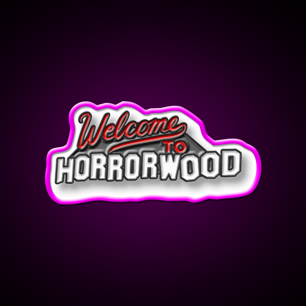 Welcome To Horrorwood Welcome Led Neon Sign Open Sign Rgb Color