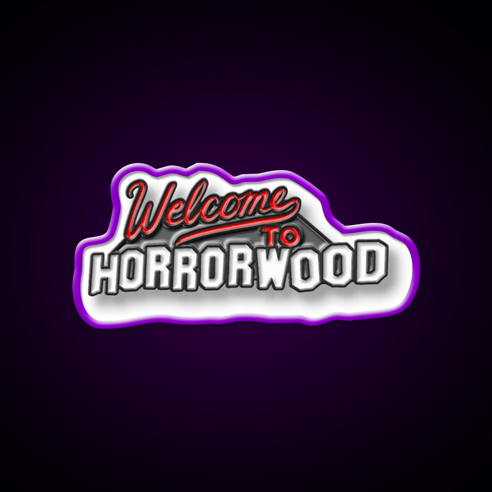 Welcome To Horrorwood Welcome Led Neon Sign Open Sign Rgb Color - Shineneon