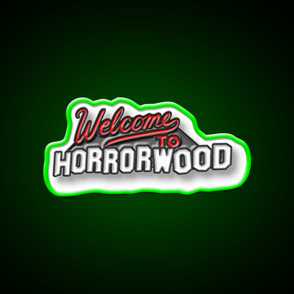 Welcome To Horrorwood Welcome Led Neon Sign Open Sign Rgb Color - Shineneon
