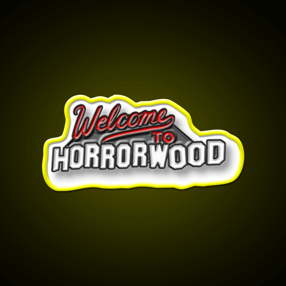 Welcome To Horrorwood Welcome Led Neon Sign Open Sign Rgb Color - Shineneon