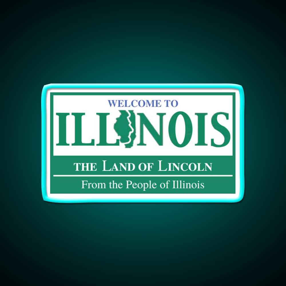 Welcome To Illinois Welcome Led Neon Sign Open Sign Rgb Color