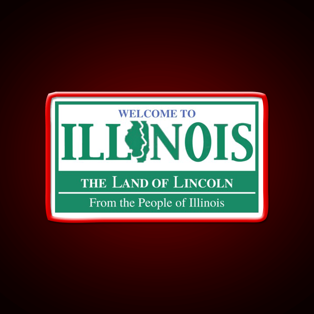 Welcome To Illinois Welcome Led Neon Sign Open Sign Rgb Color - Shineneon