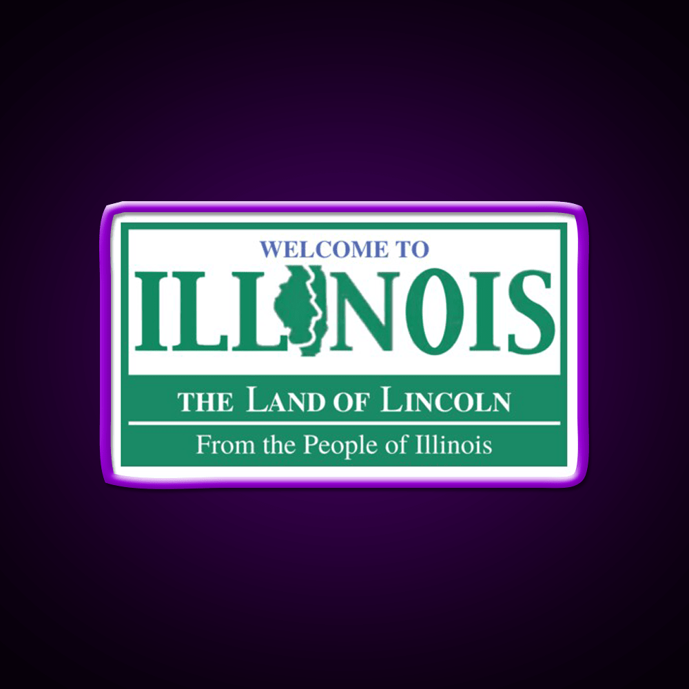 Welcome To Illinois Welcome Led Neon Sign Open Sign Rgb Color - Shineneon