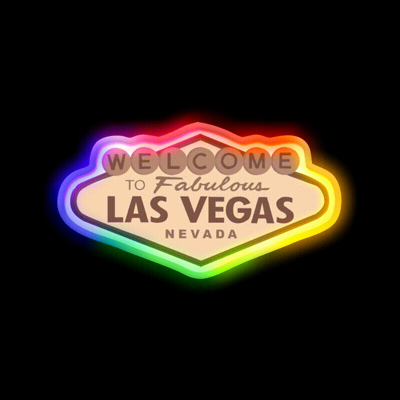 Welcome To Las Vegas Welcome Led Neon Sign Open Sign Rgb Color