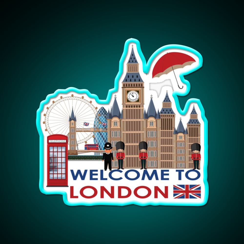 Welcome To London Welcome Led Neon Sign Open Sign Rgb Color