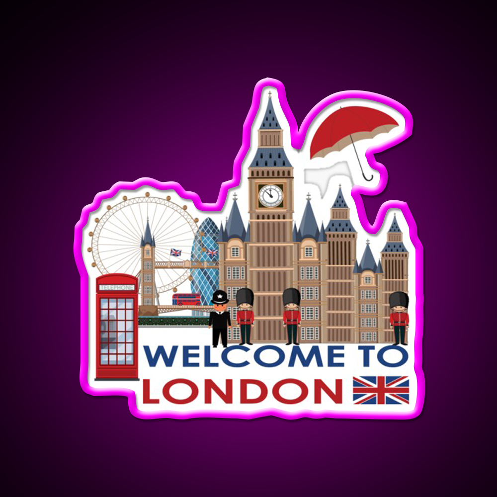 Welcome To London Welcome Led Neon Sign Open Sign Rgb Color