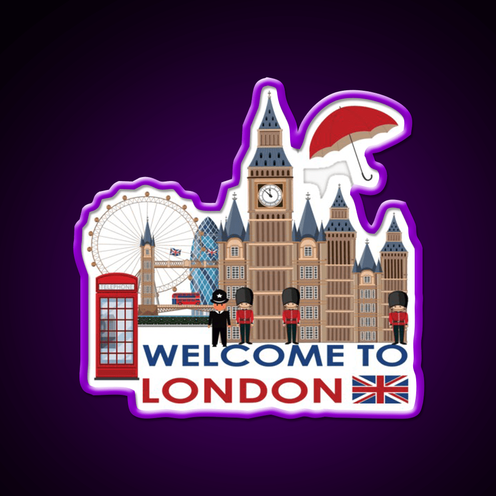 Welcome To London Welcome Led Neon Sign Open Sign Rgb Color - Shineneon