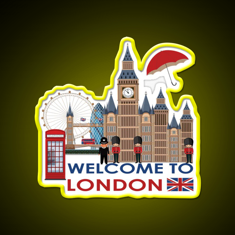 Welcome To London Welcome Led Neon Sign Open Sign Rgb Color