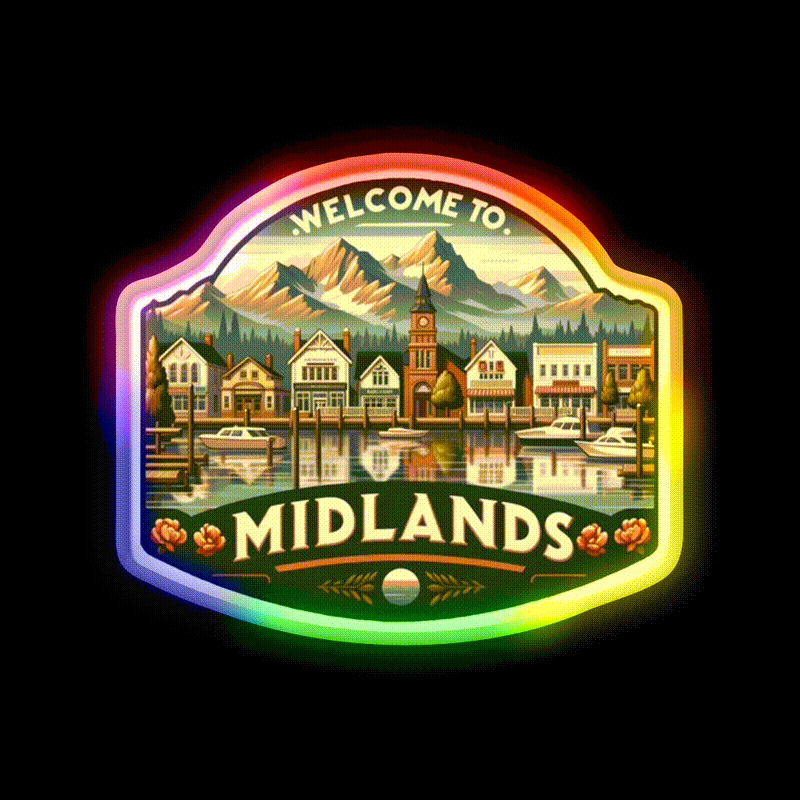 Welcome To Midlands Welcome Led Neon Sign Open Sign Rgb Color