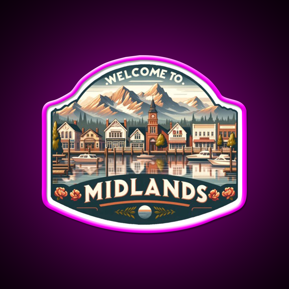 Welcome To Midlands Welcome Led Neon Sign Open Sign Rgb Color
