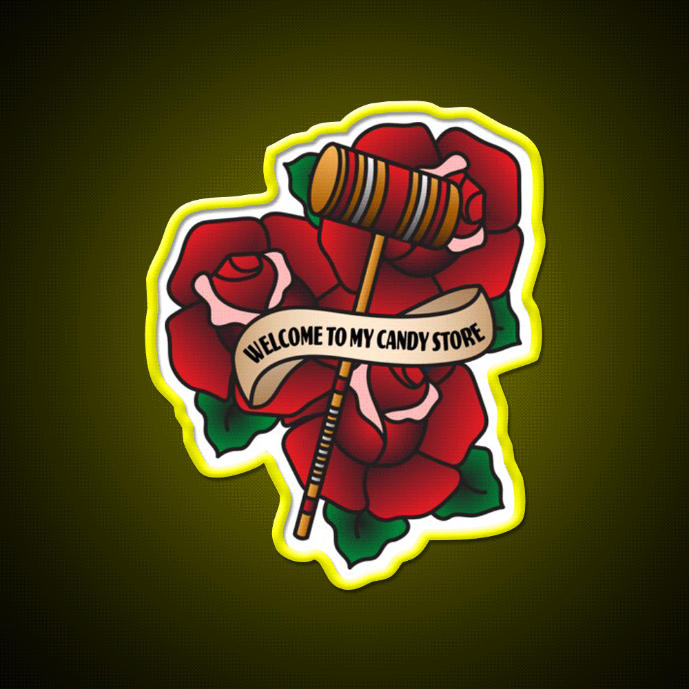 Welcome To My Candy Store Welcome Led Neon Sign Open Sign Rgb Color