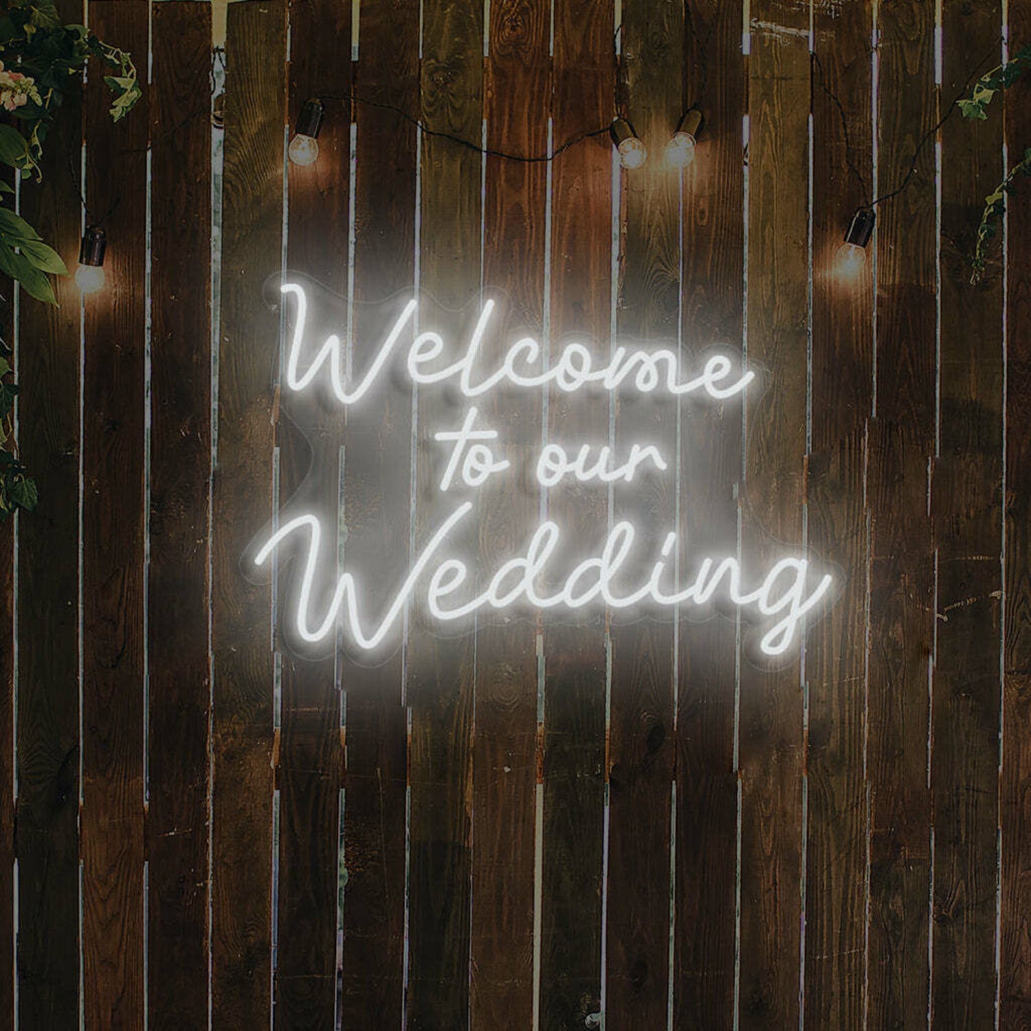 Welcome To Our Wedding Neon Gateway To Love | Shineneon