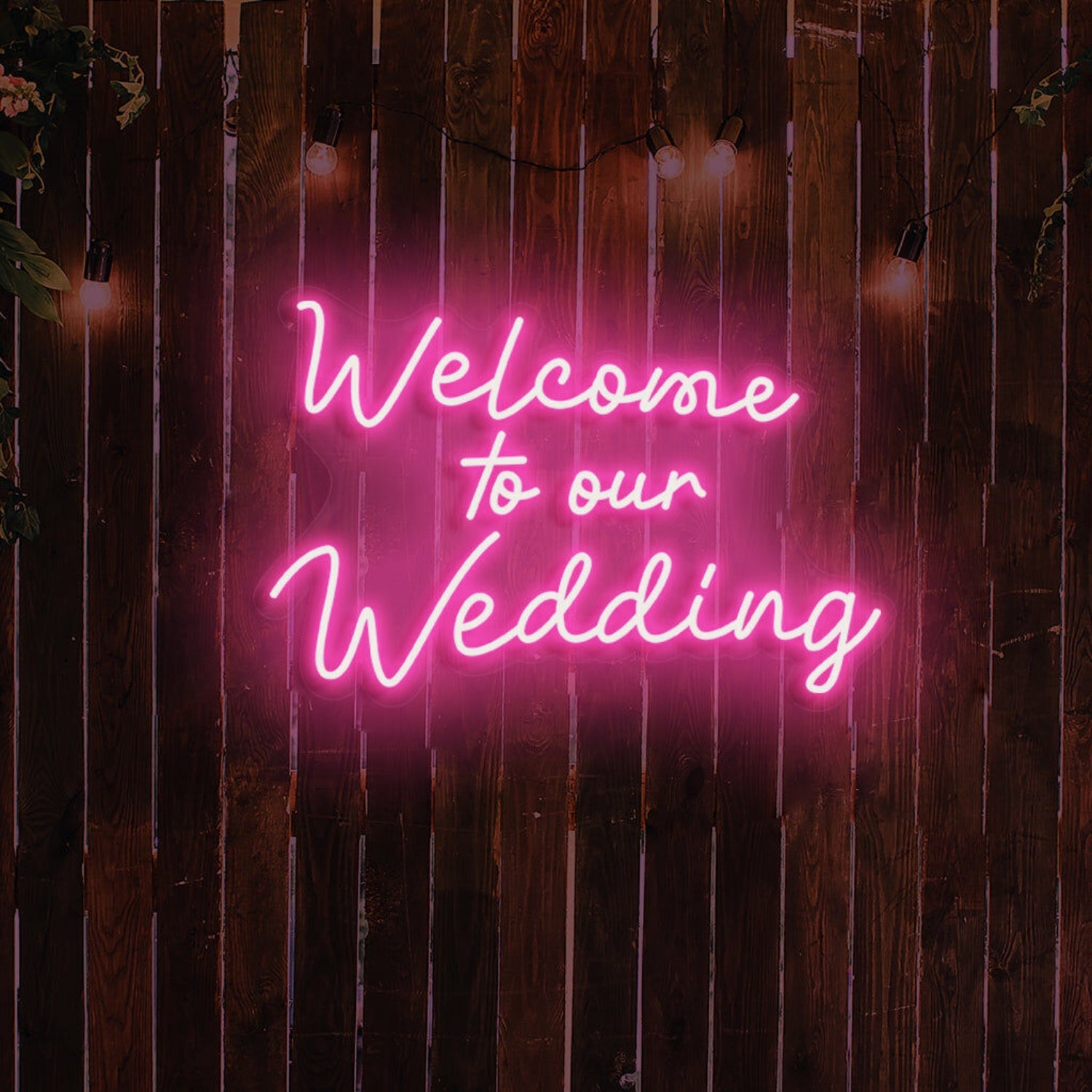 Welcome To Our Wedding Neon Gateway To Love | Shineneon