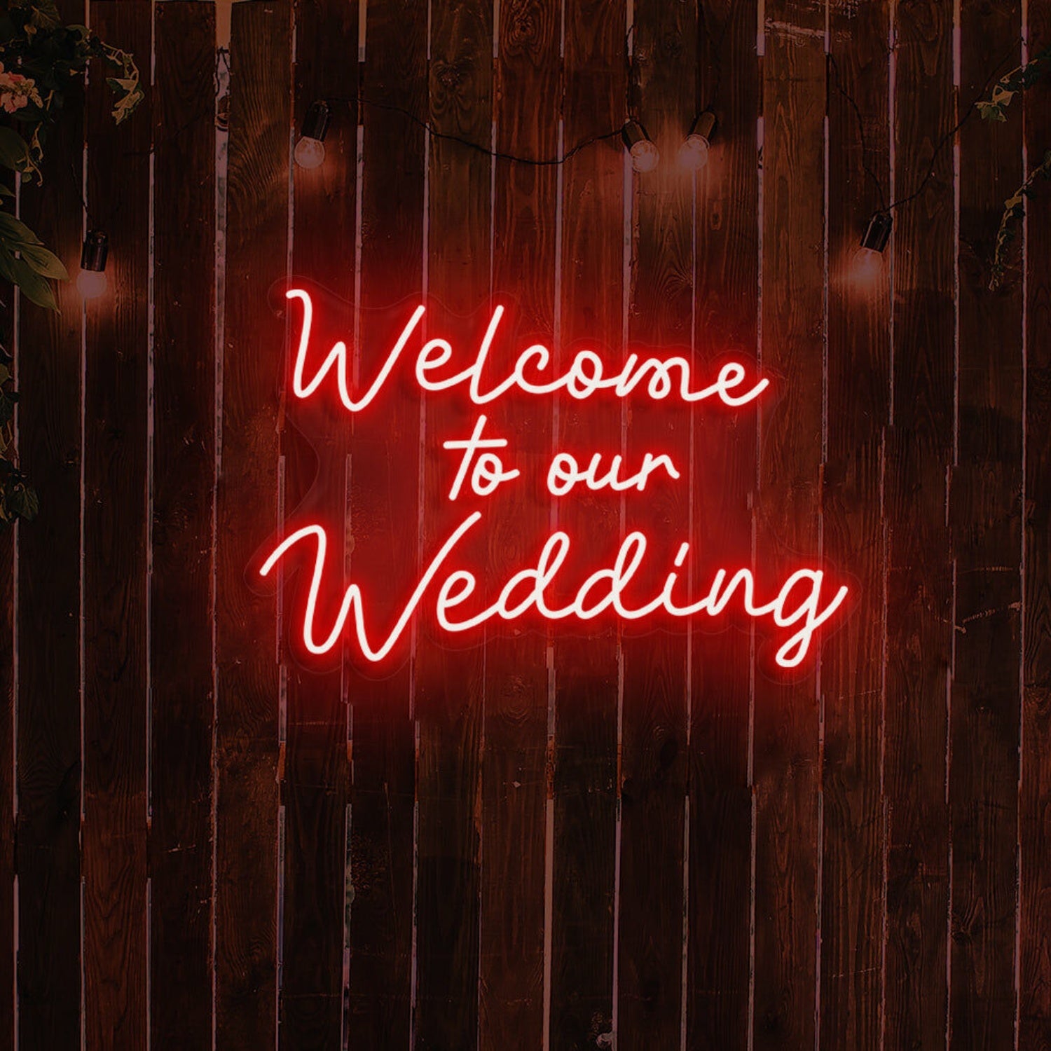 Welcome To Our Wedding Neon Gateway To Love | Shineneon