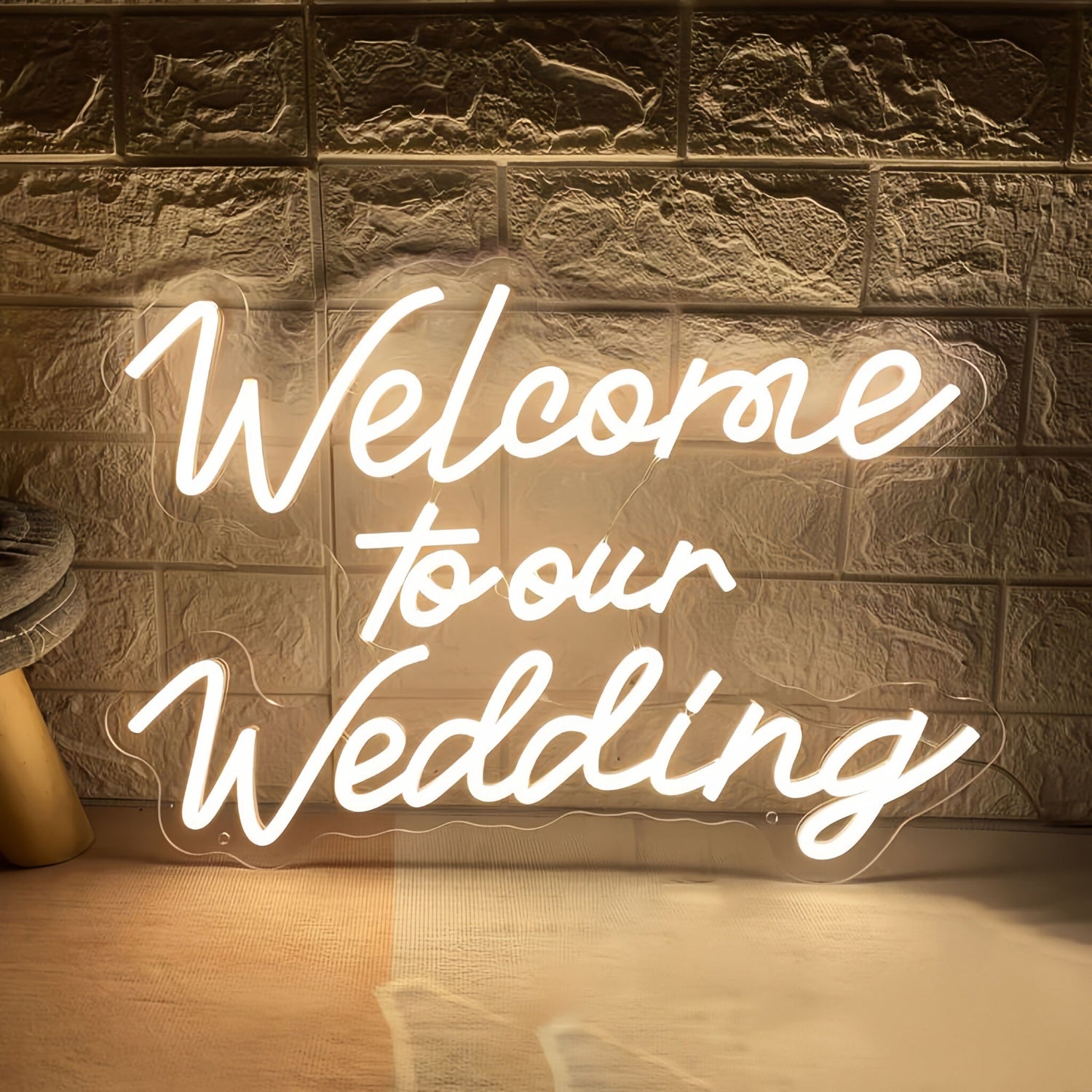 Welcome To Our Wedding Neon Sign | Shineneon