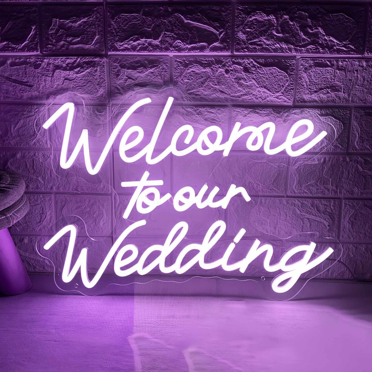 Welcome To Our Wedding Neon Sign | Shineneon