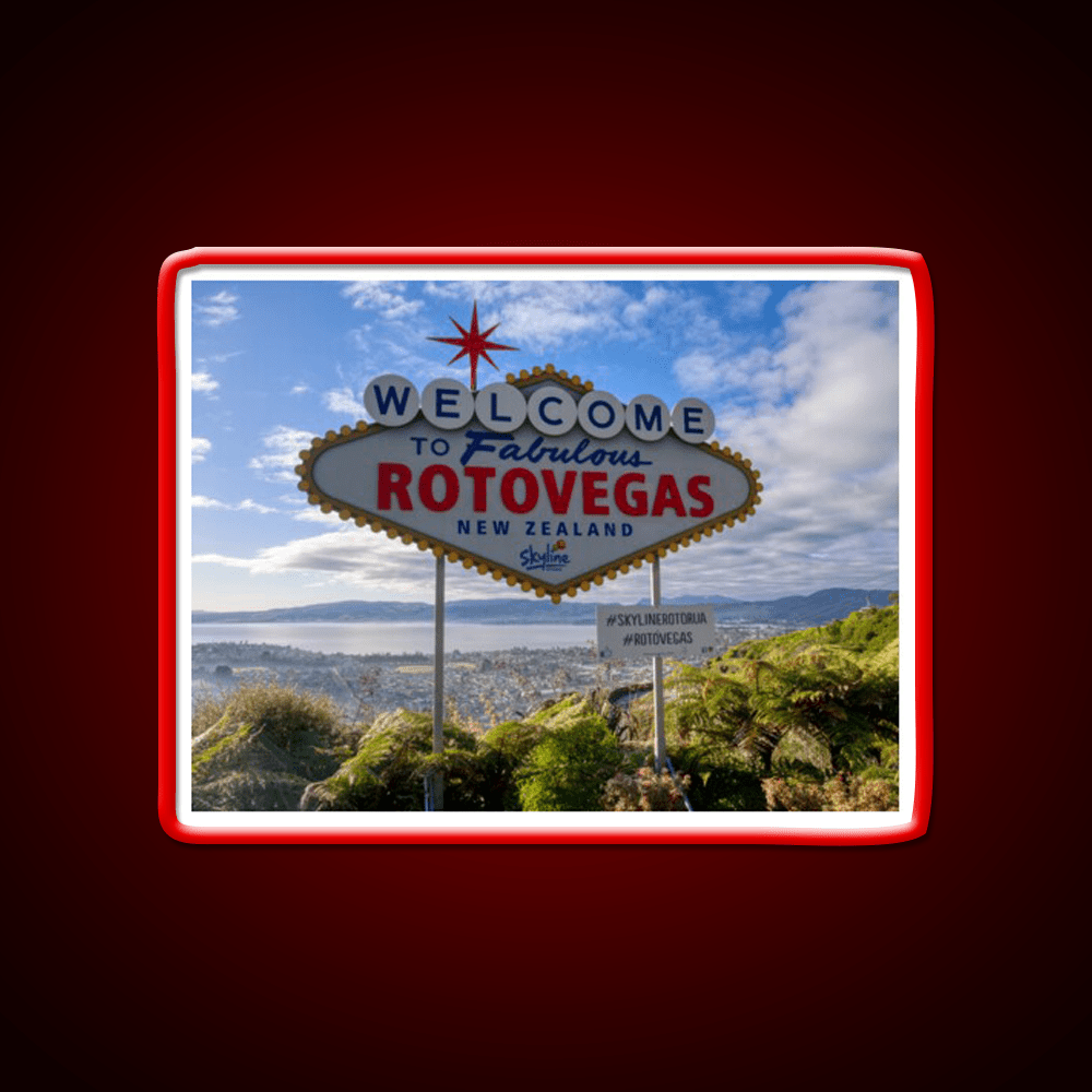 Welcome To Rotovegas Welcome Led Neon Sign Open Sign Rgb Color - Shineneon