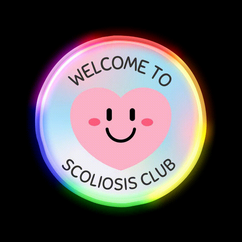 Welcome To Scoliosis Club Welcome Led Neon Sign Open Sign Rgb Color - LED neon sign close-up detail