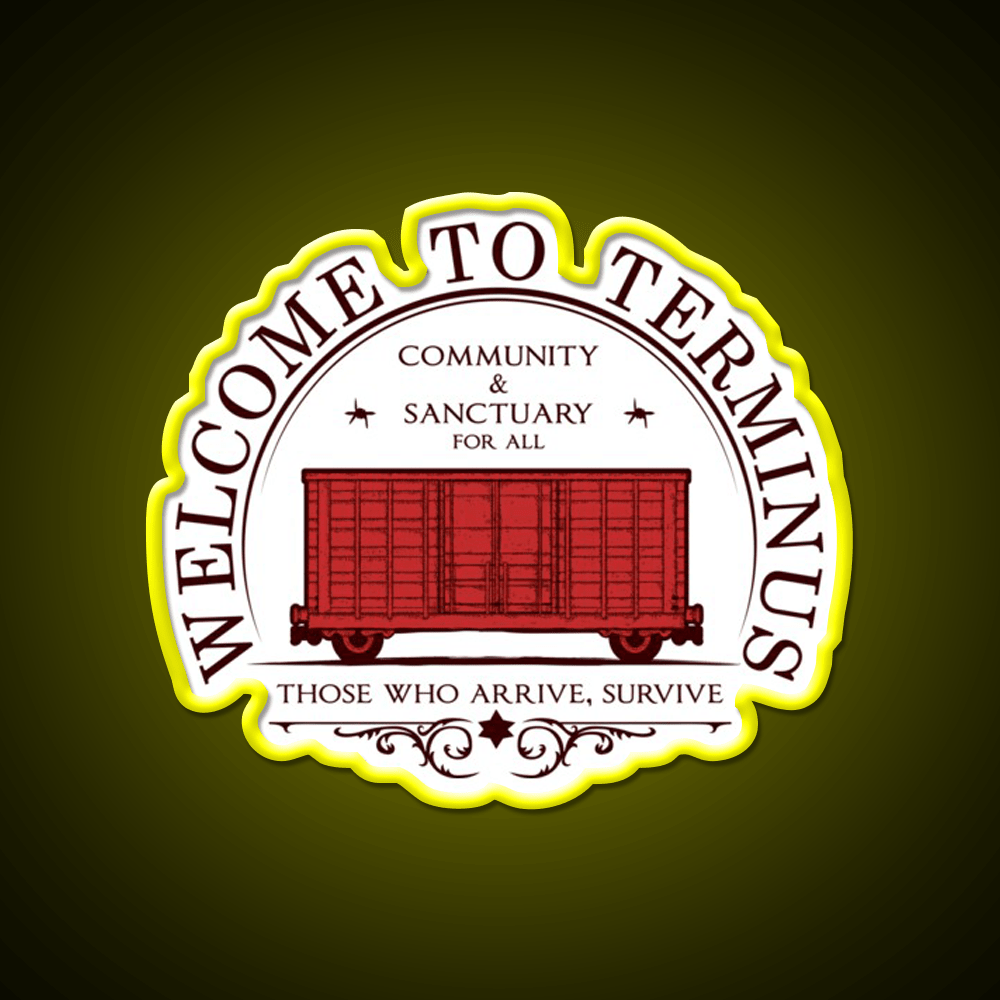 Welcome To Terminus Welcome Led Neon Sign Open Sign Rgb Color - Shineneon