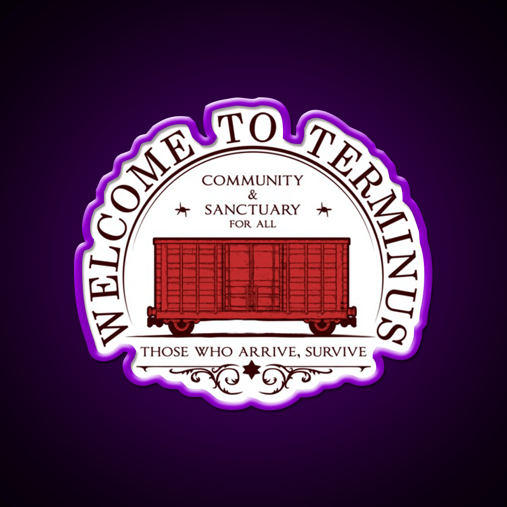 Welcome To Terminus Welcome Led Neon Sign Open Sign Rgb Color - Shineneon