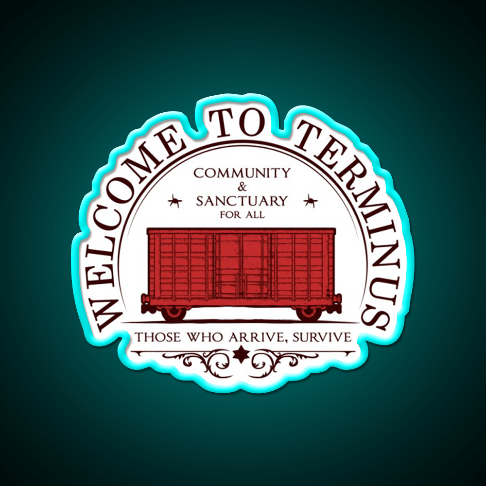 Welcome To Terminus Welcome Led Neon Sign Open Sign Rgb Color - Shineneon