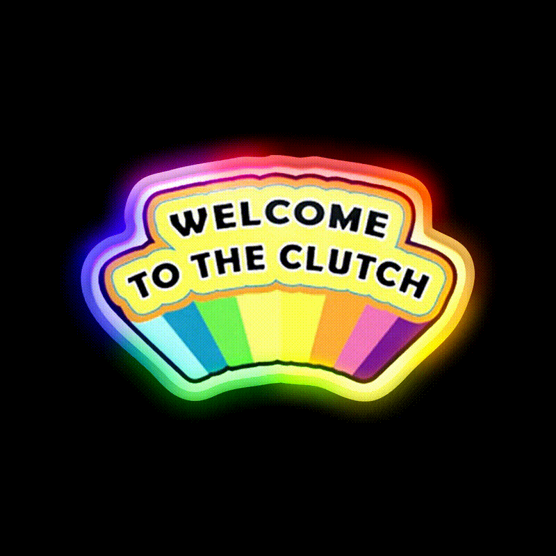 Welcome To The Clutch Welcome Led Neon Sign Open Sign Rgb Color - LED neon sign close-up detail