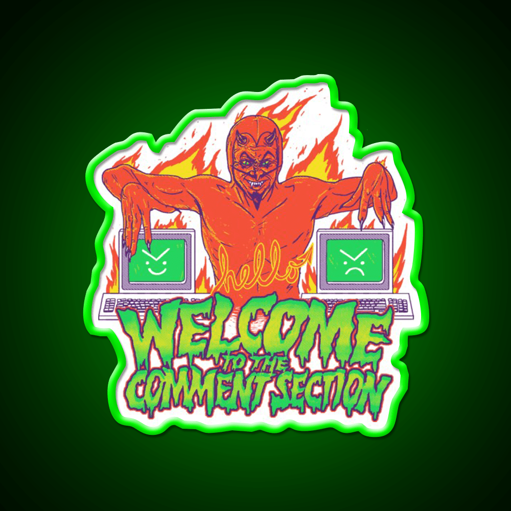 Welcome To The Comment Section Welcome Led Neon Sign Open Sign Rgb Color - Shineneon