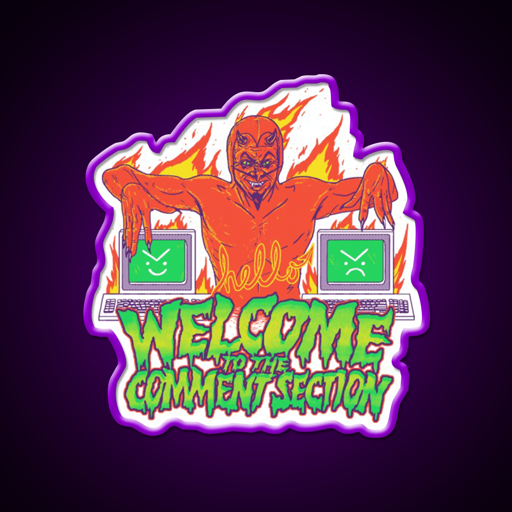 Welcome To The Comment Section Welcome Led Neon Sign Open Sign Rgb Color - Shineneon
