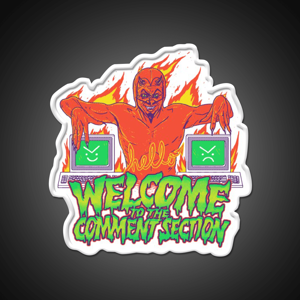Welcome To The Comment Section Welcome Led Neon Sign Open Sign Rgb Color - Shineneon