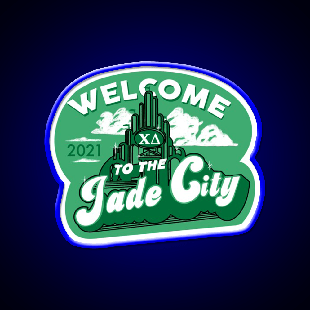 Welcome To The Jade City Welcome Led Neon Sign Open Sign Rgb Color - Shineneon
