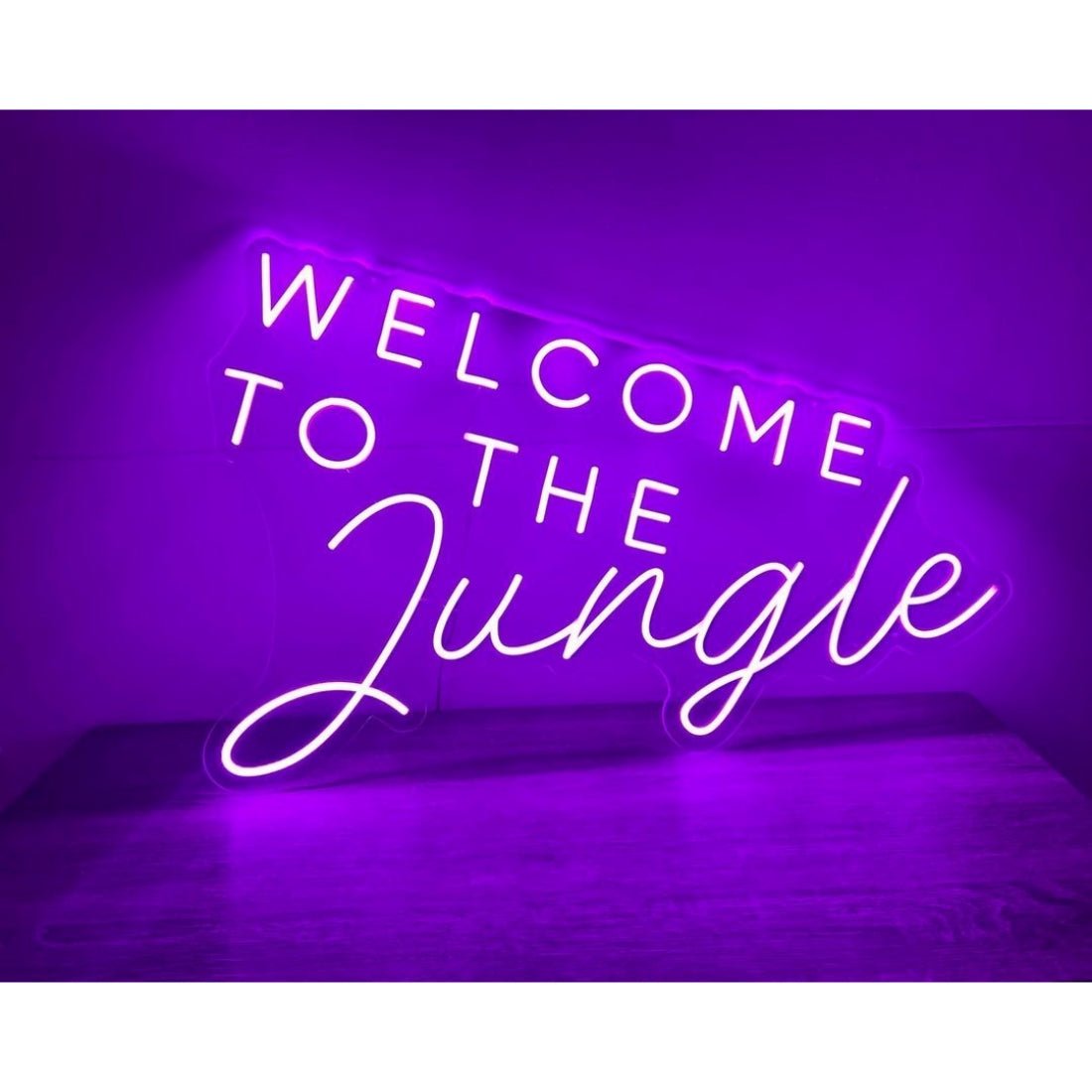 Welcome To The Jungle Neon Signs Neon Lights Led Business Sign - Shineneon