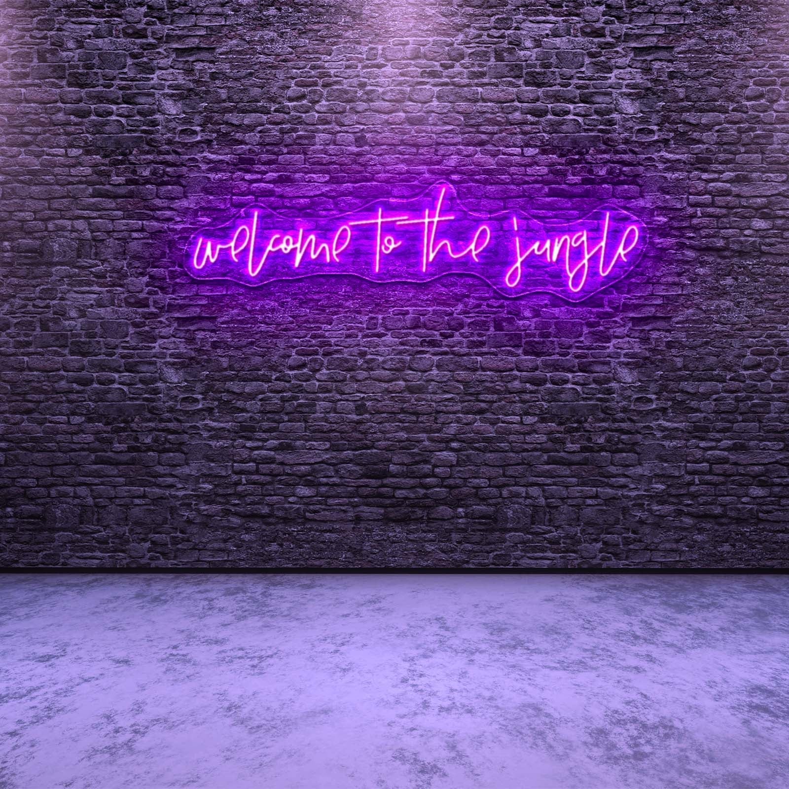 Welcome To The Jungle Neon Signs Wall Decor - Shineneon